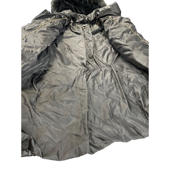 Gallery NY Womans black quiliter puffer faux fur hood winte coat size 3XL SKU 93 - Picture 12 of 14